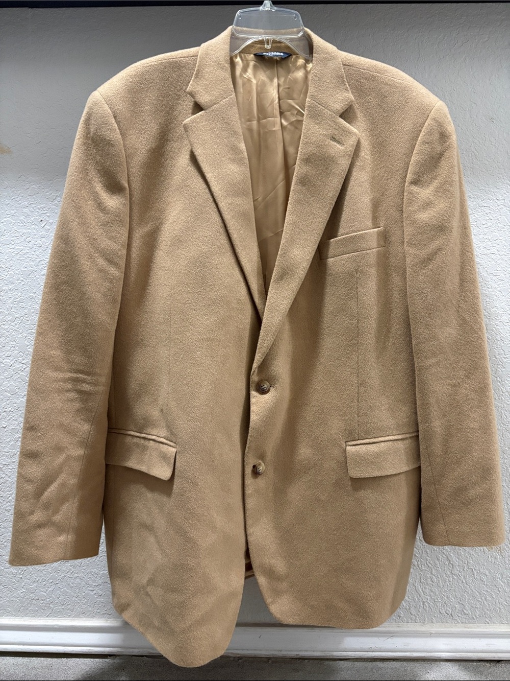 Men's Botany Five Hundred Tan 100% Camel Hair Blazer (50 L)